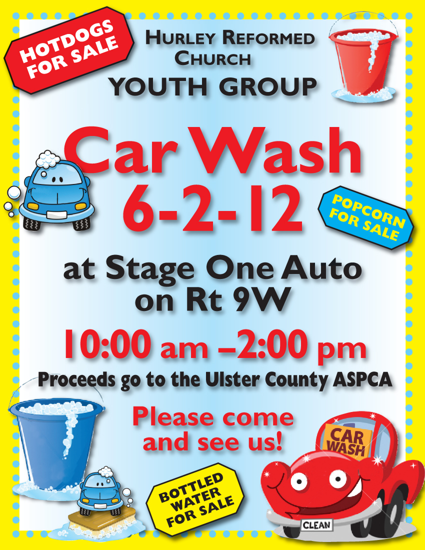 Youth Group Car Wash Hurley Reformed Church